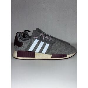Adidas NMD_R1 'Wool' Men’s Size 10.5 Boost NMD Runner CQ0761 Grey / Maroon
